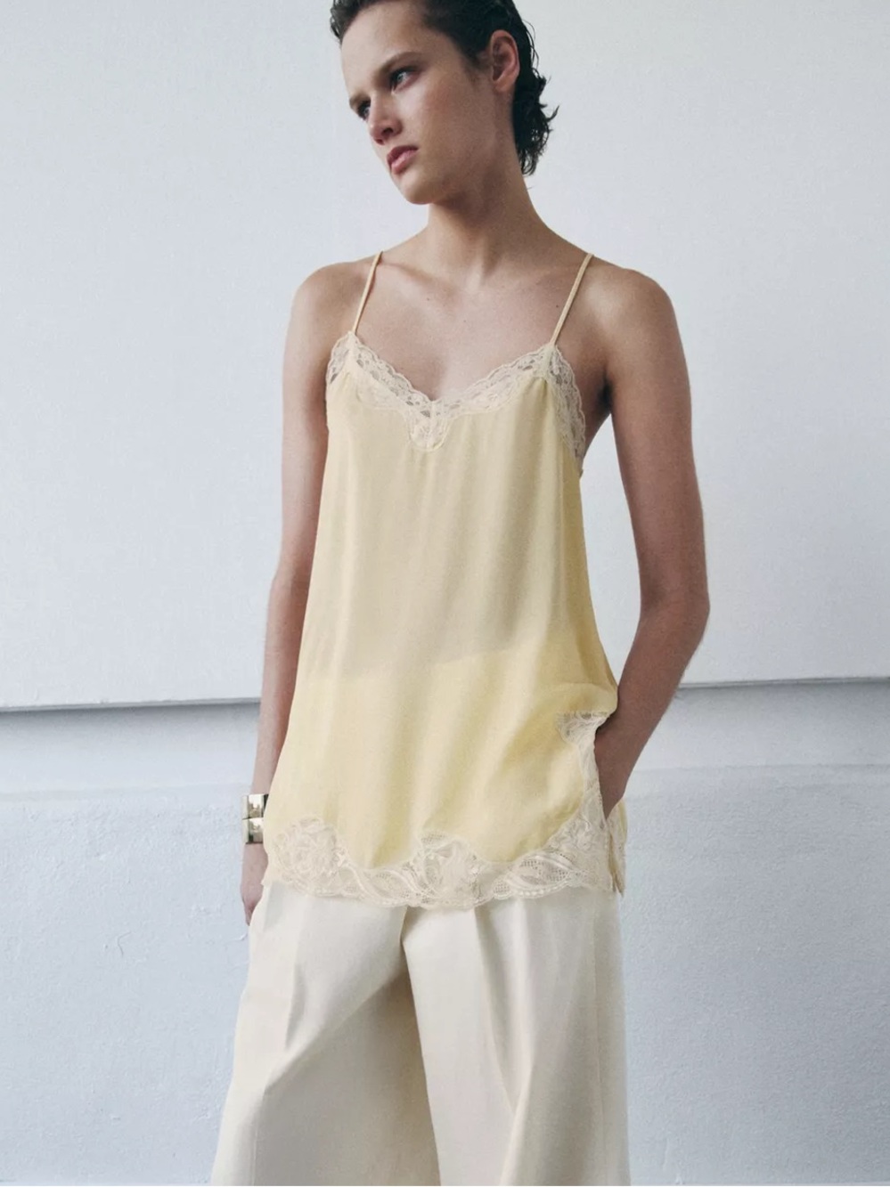 ZARA LACE CAMISOLE TOP ZW COLLECTION